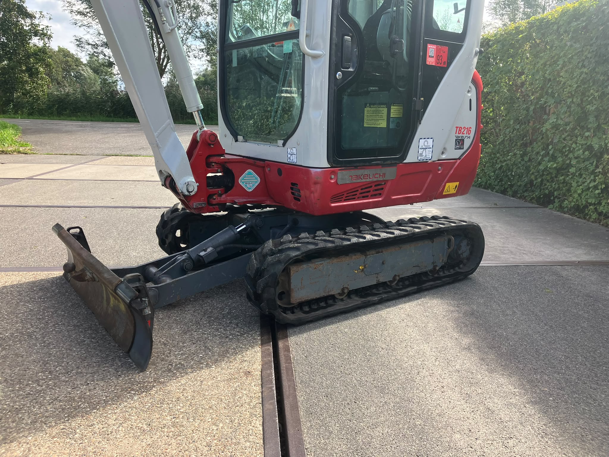 Verstelbare onderwagen Takeuchi